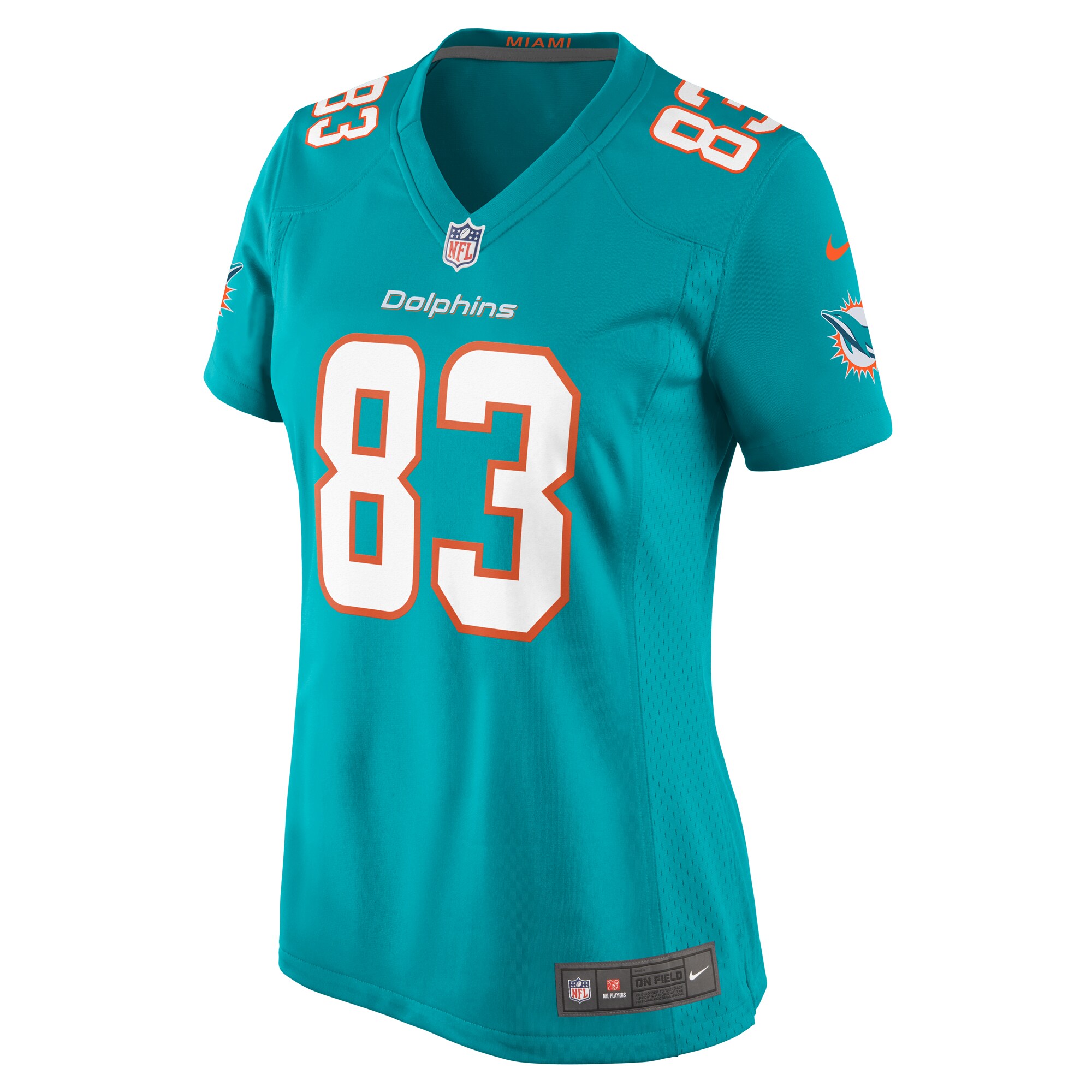 Malik Washington Miami Dolphins Nike Women’s Game Jersey – Aqua - Image 2