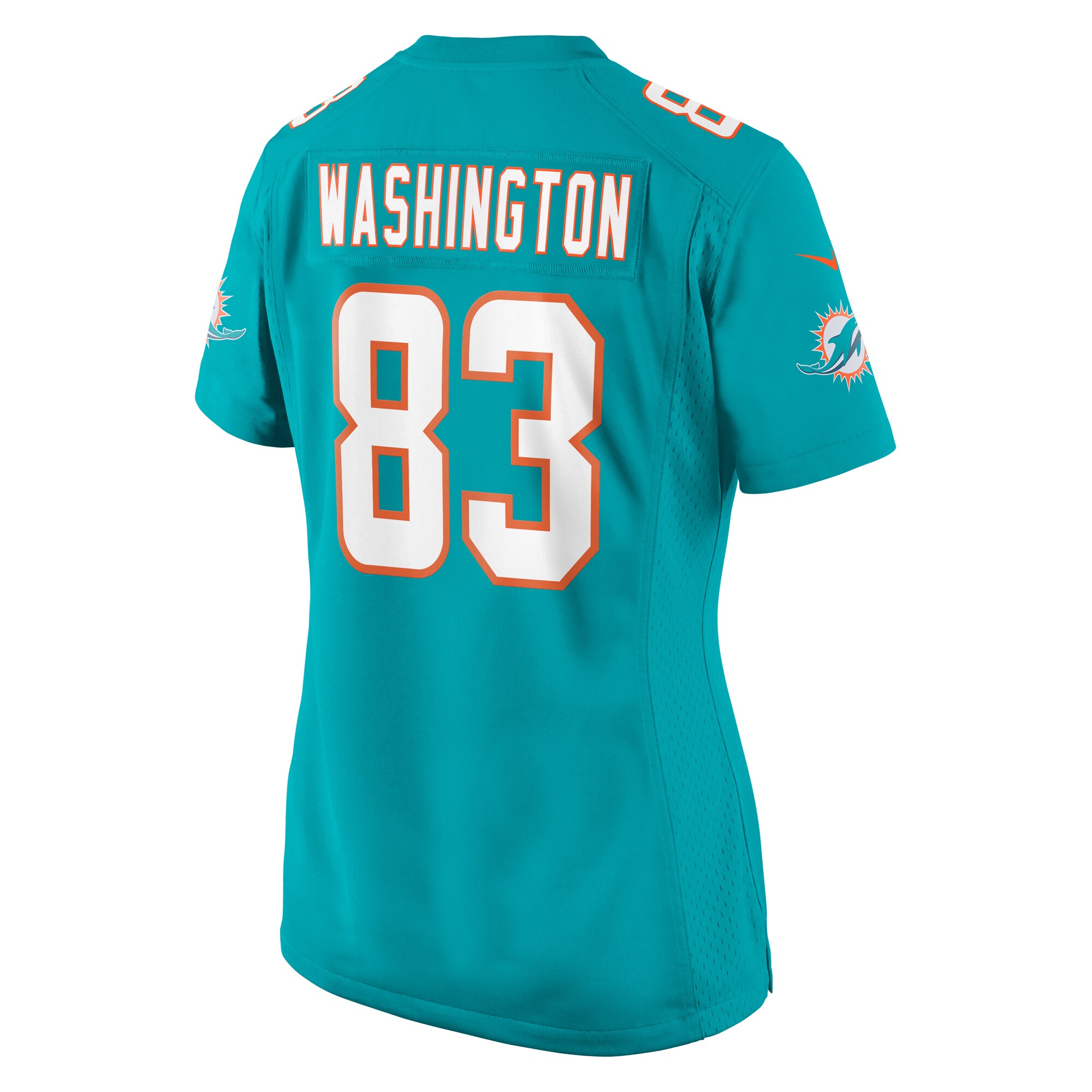 Malik Washington Miami Dolphins Nike Women’s Game Jersey – Aqua - Image 3