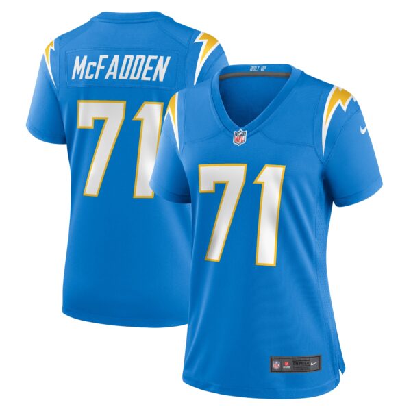 Jordan McFadden Los Angeles Chargers Nike Women’s Team Game Jersey – Powder Blue