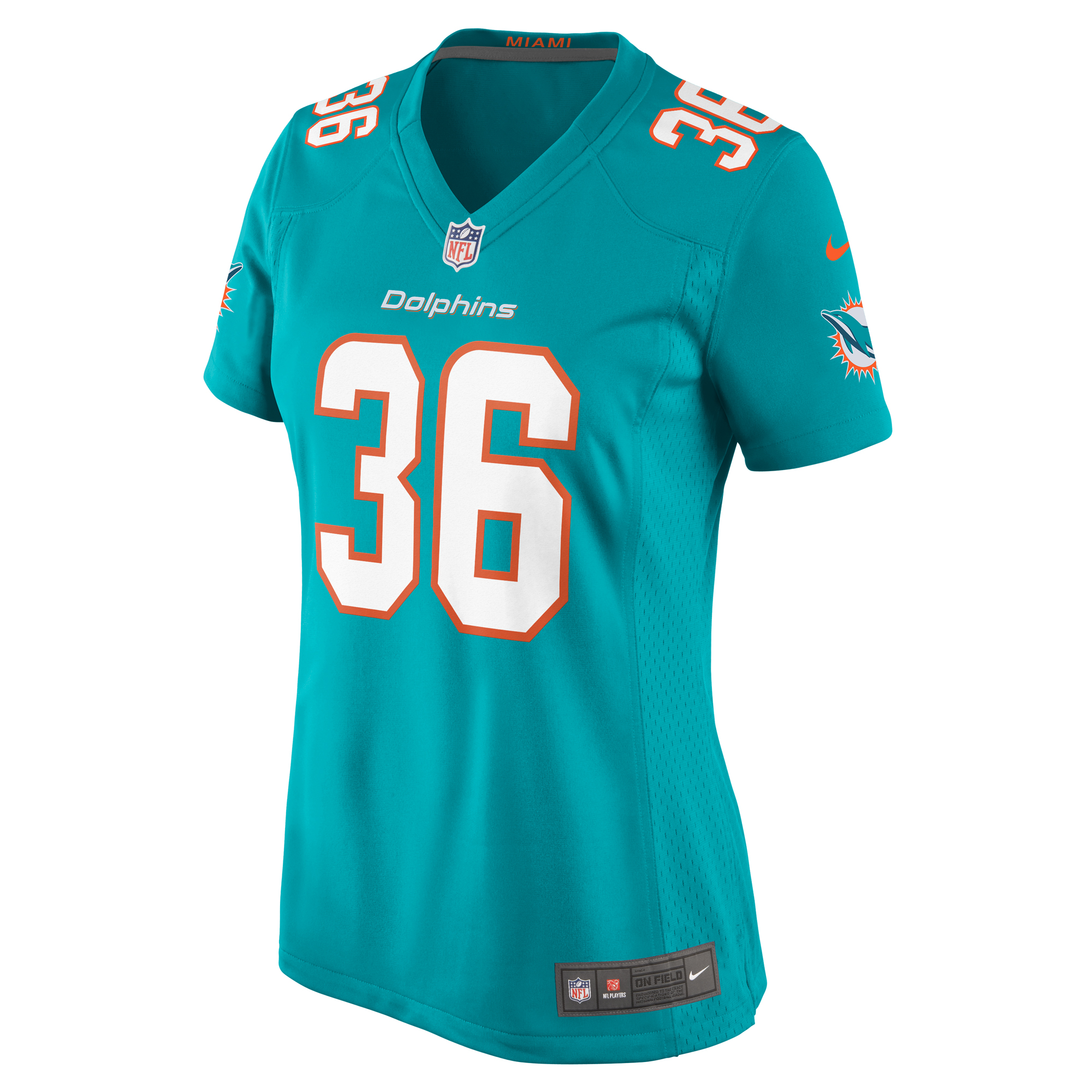 Storm Duck Miami Dolphins Nike Women’s Game Jersey – Aqua - Image 2