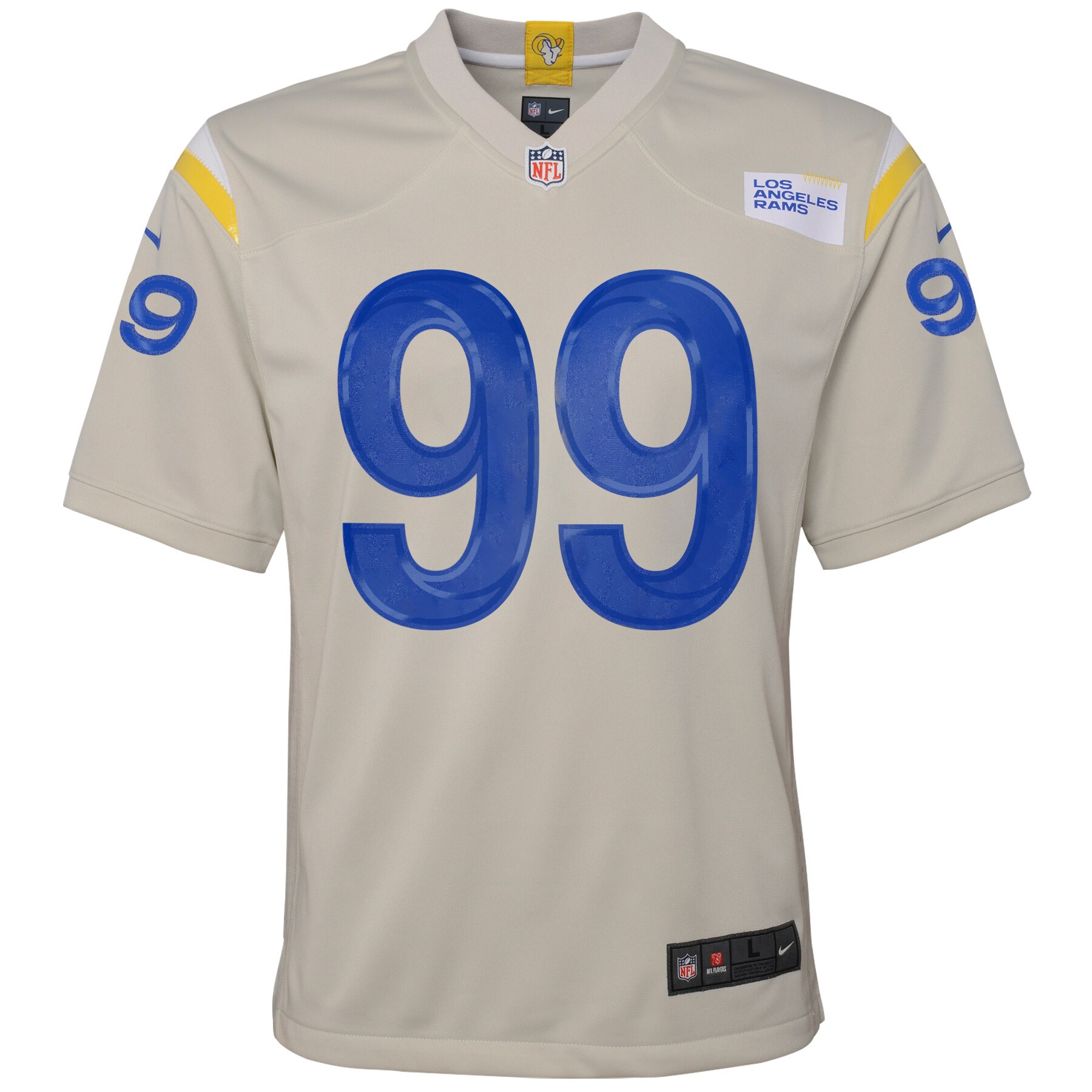 Aaron Donald Los Angeles Rams Nike Youth Game Jersey – Cream - Image 2