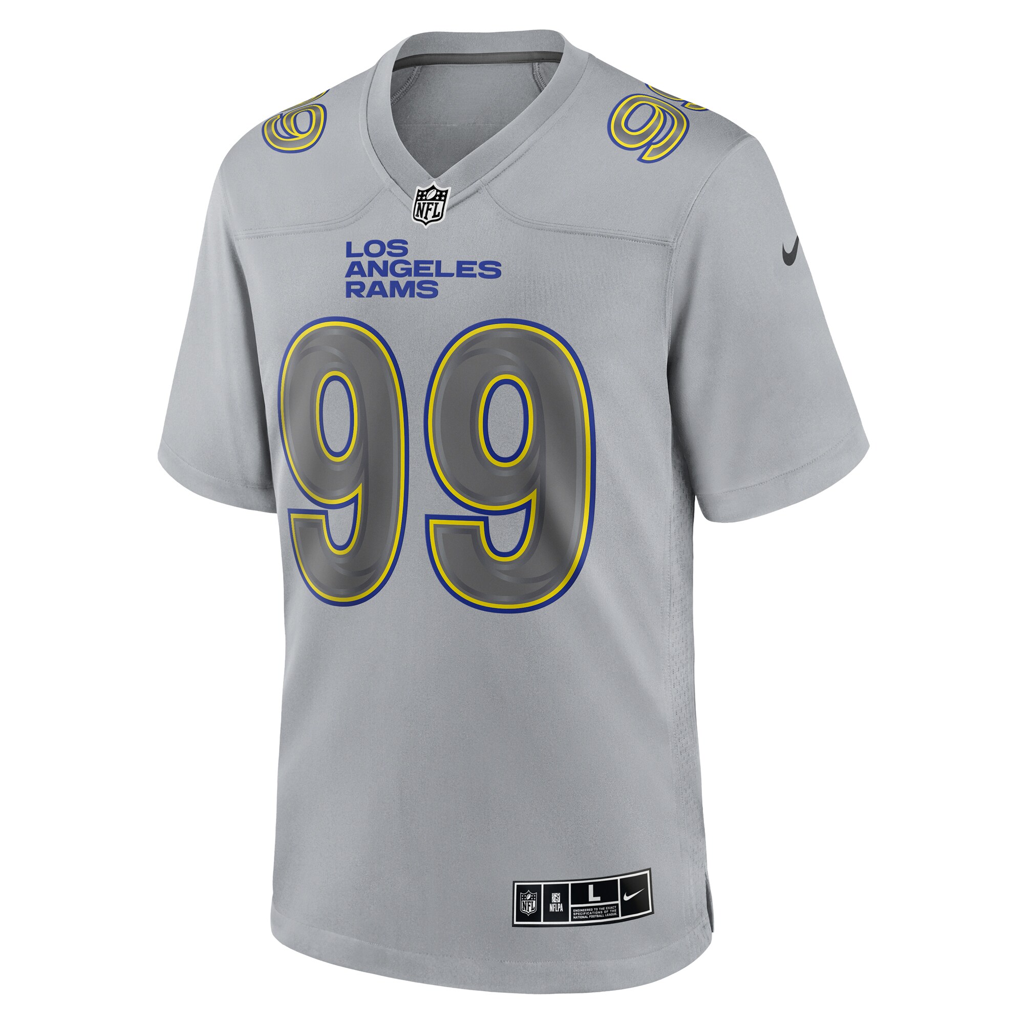 Aaron Donald Los Angeles Rams Nike Atmosphere Fashion Game Jersey – Gray