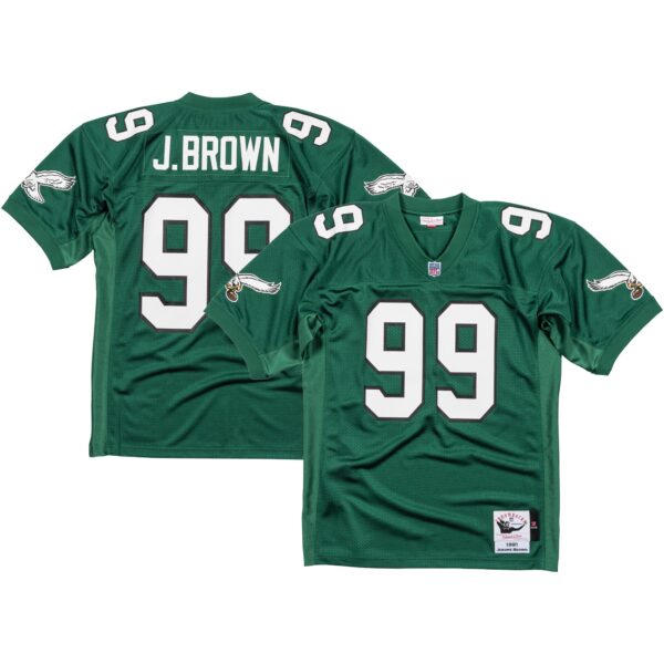 Jerome Brown Philadelphia Eagles Mitchell & Ness 1991 Jersey – Kelly Green