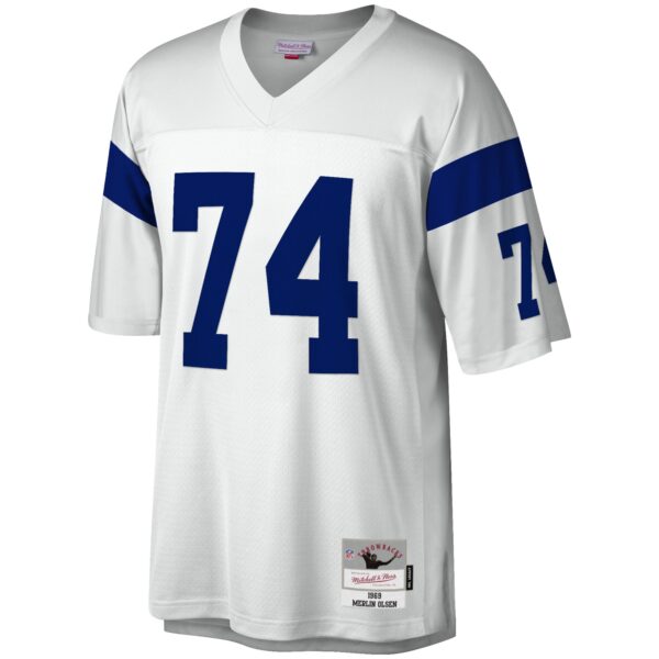 Merlin Olsen Los Angeles Rams Mitchell & Ness Legacy Jersey – White
