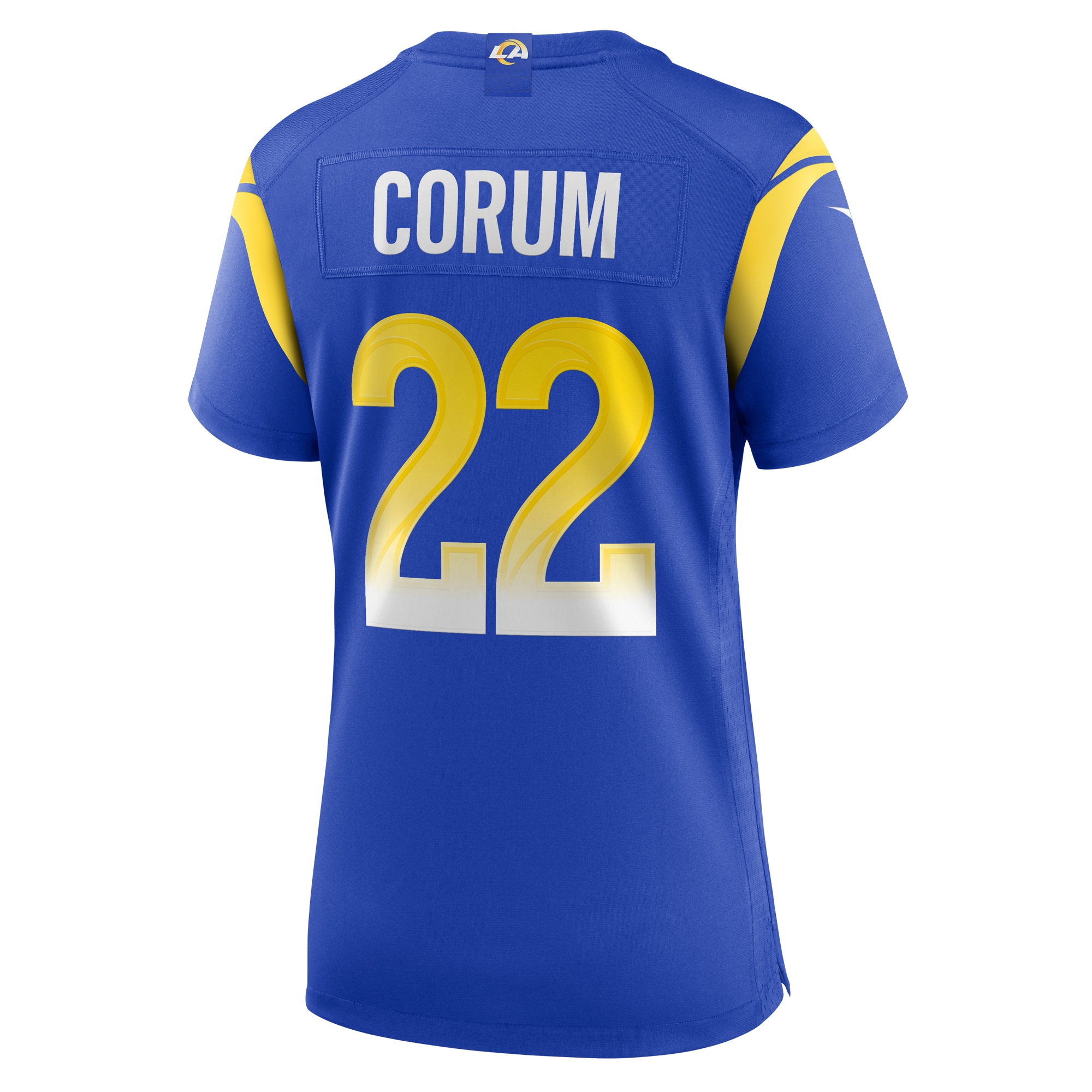 Blake Corum Los Angeles Rams Nike Women’s Game Jersey – Royal - Image 3