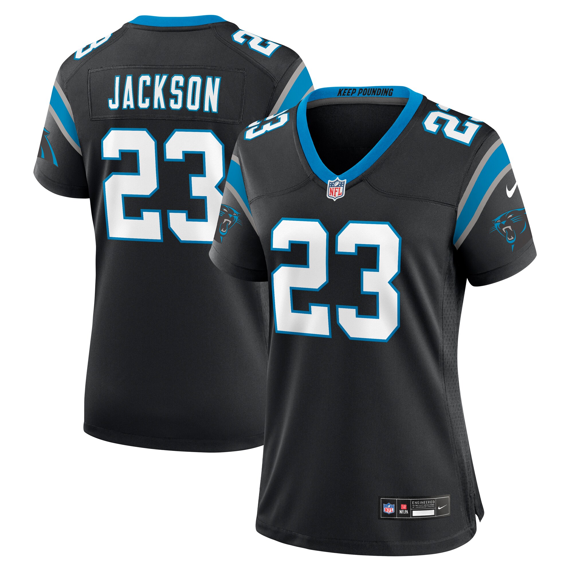 Dane Jackson Carolina Panthers Nike Women’s Game Jersey – Black