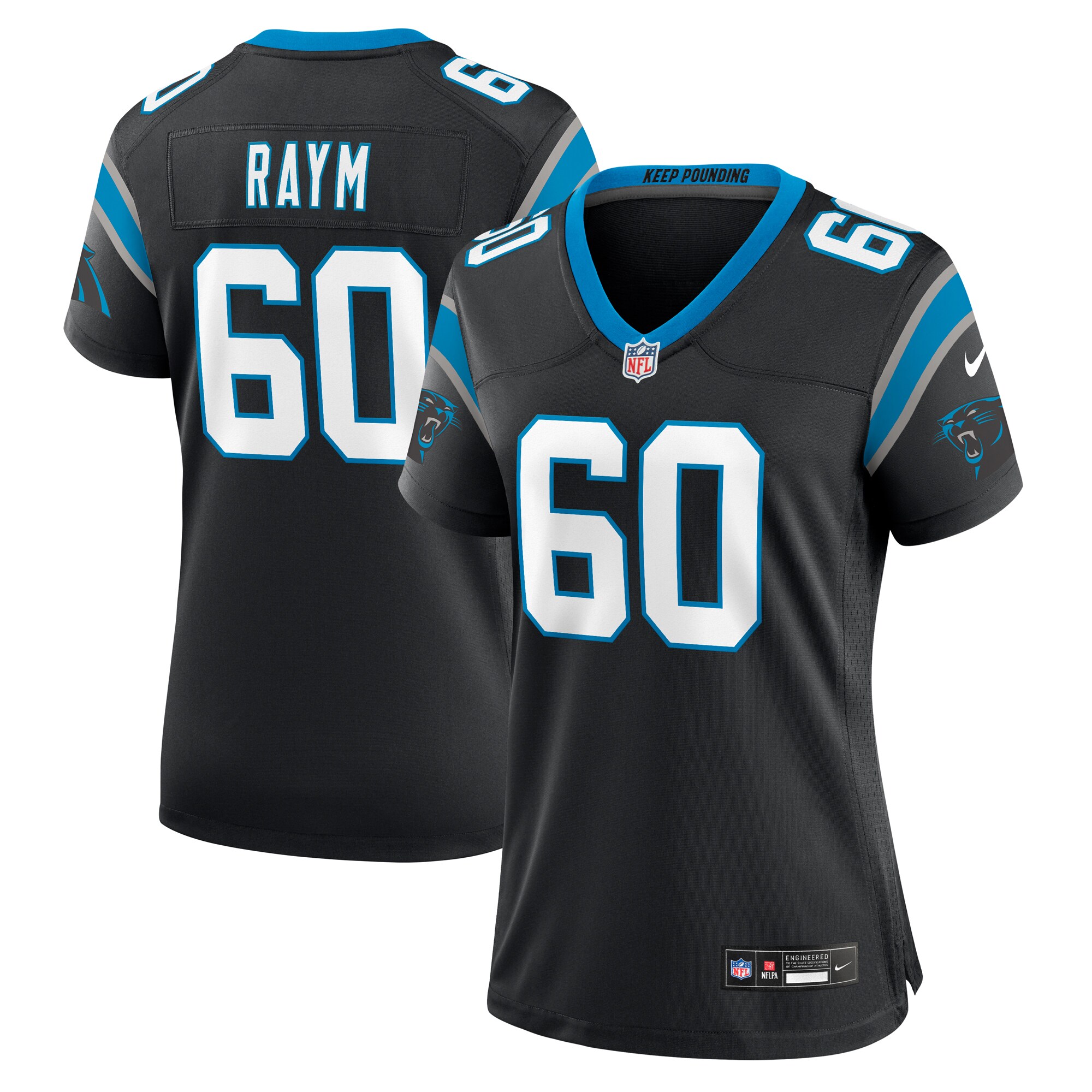 Andrew Raym Carolina Panthers Nike Women’s Game Jersey – Black