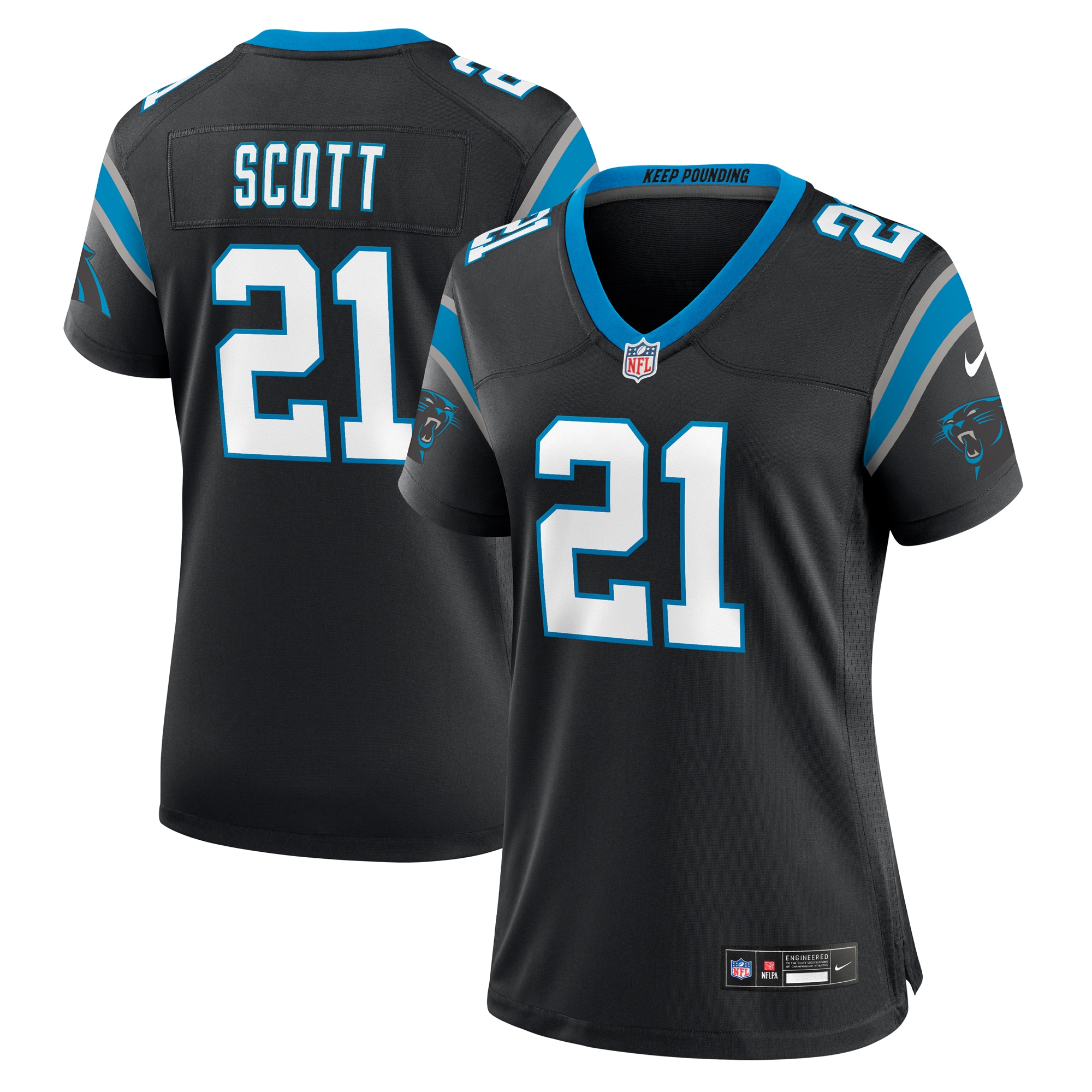 Nick Scott Carolina Panthers Nike Women’s Game Jersey – Black