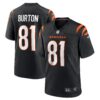 Jermaine Burton Cincinnati Bengals Nike Game Jersey – Black