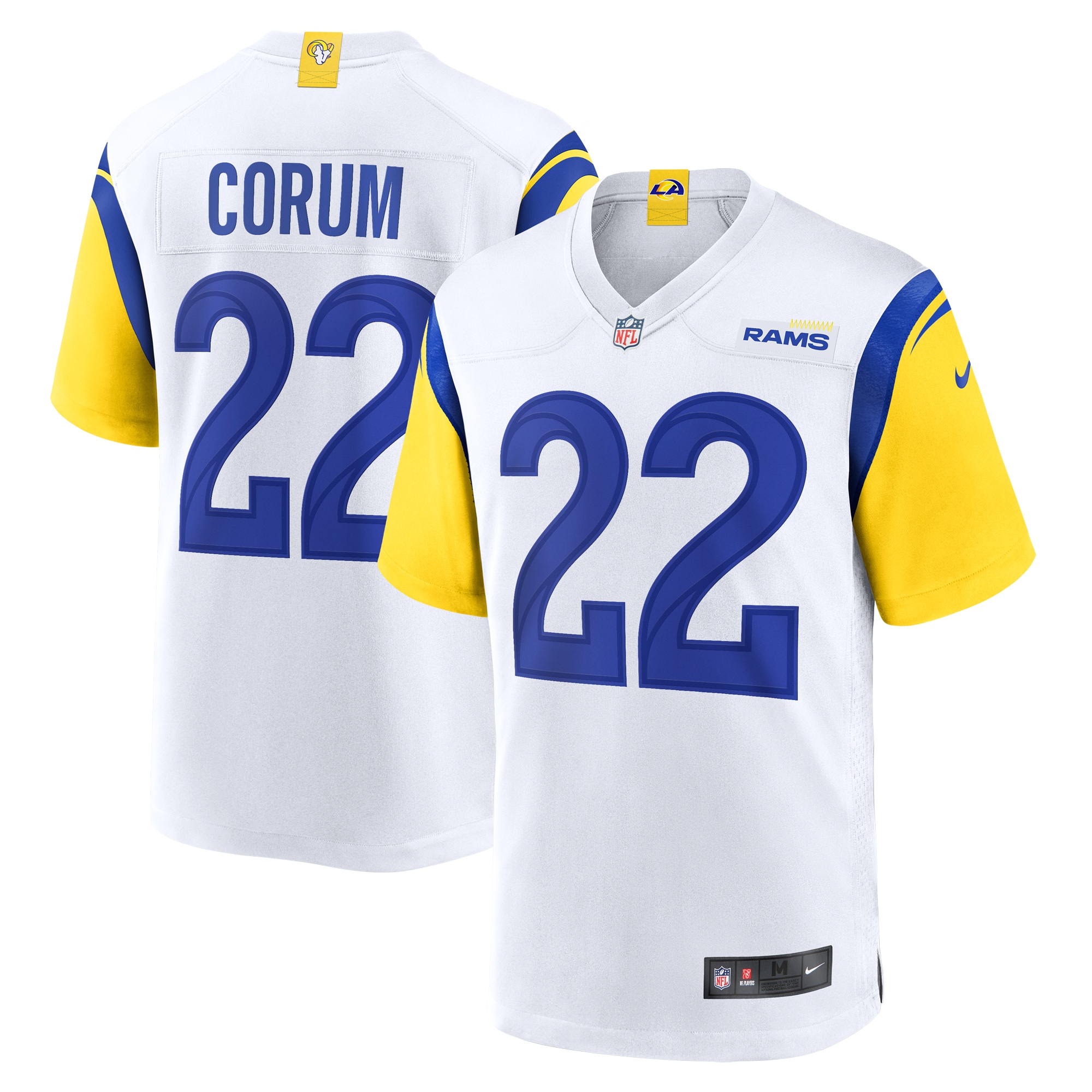 Blake Corum Los Angeles Rams Nike Game Jersey – White