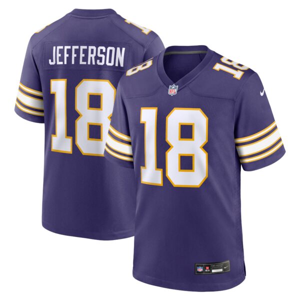 Justin Jefferson Minnesota Vikings Nike Classic Player Game Jersey – Purple