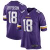Justin Jefferson Minnesota Vikings Nike Game Jersey – Purple