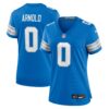 Terrion Arnold Detroit Lions Nike Women’s Team Game Jersey – Blue