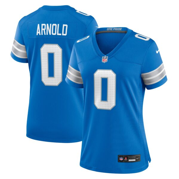 Terrion Arnold Detroit Lions Nike Women’s Team Game Jersey – Blue
