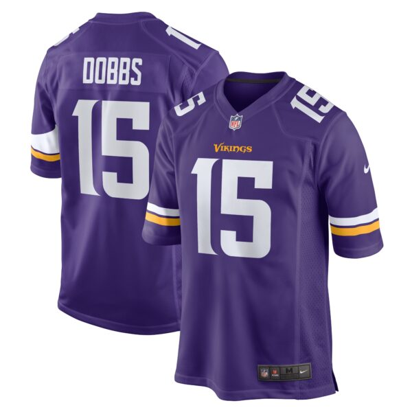 Joshua Dobbs Minnesota Vikings Nike Game Jersey – Purple