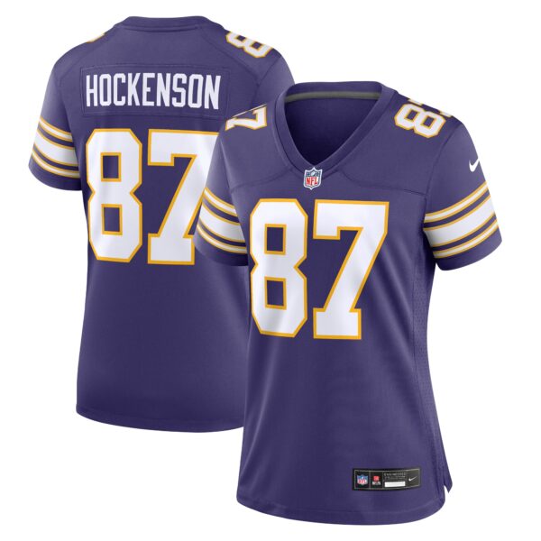 T.J. Hockenson Minnesota Vikings Nike Women’s Player Jersey – Purple