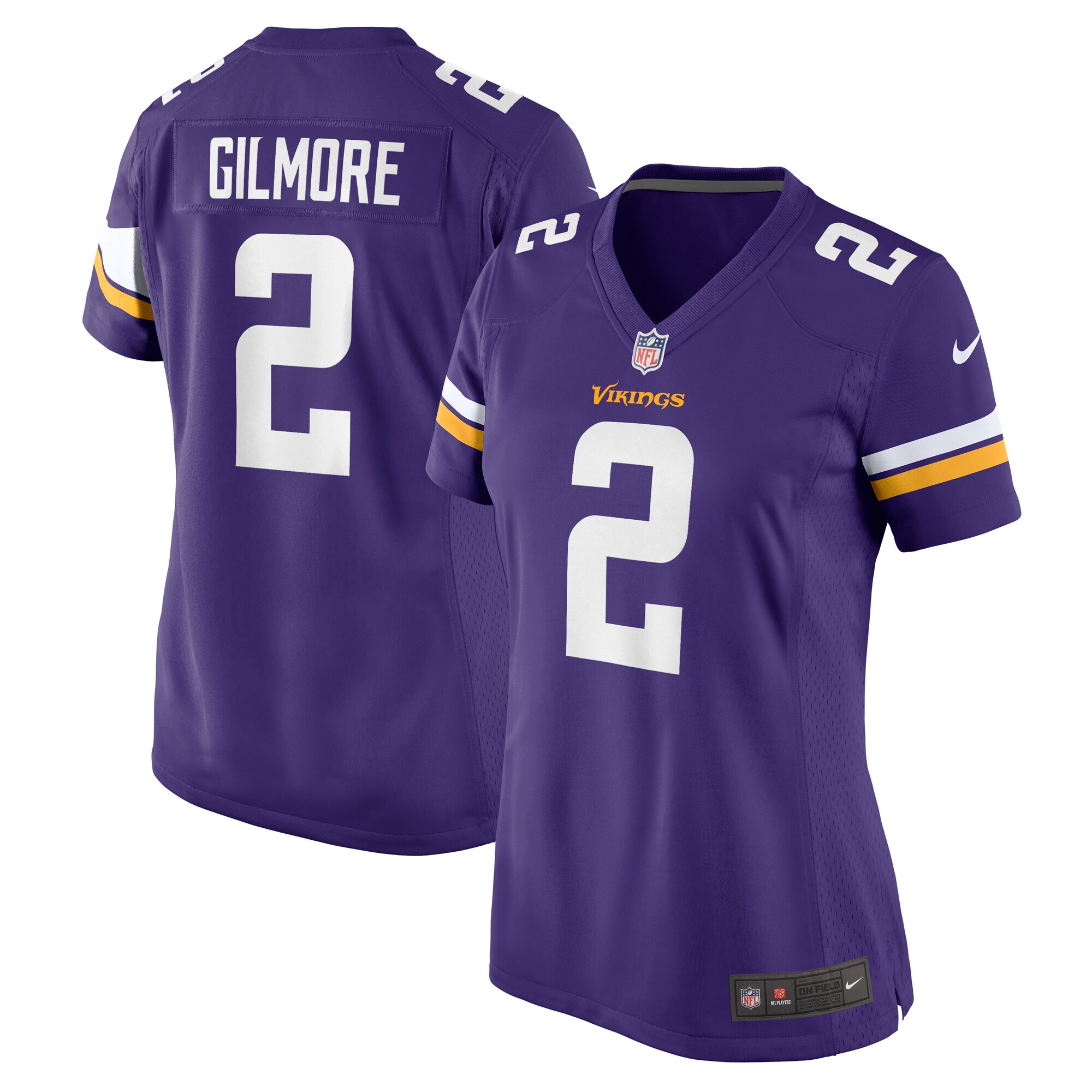 Stephon Gilmore Minnesota Vikings Nike Women’s Game Jersey – Purple