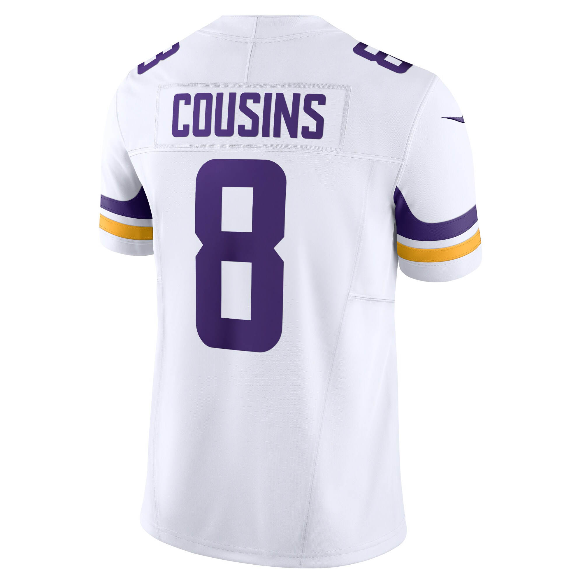 Kirk Cousins Minnesota Vikings Nike Vapor F.U.S.E. Limited Jersey – White - Image 2