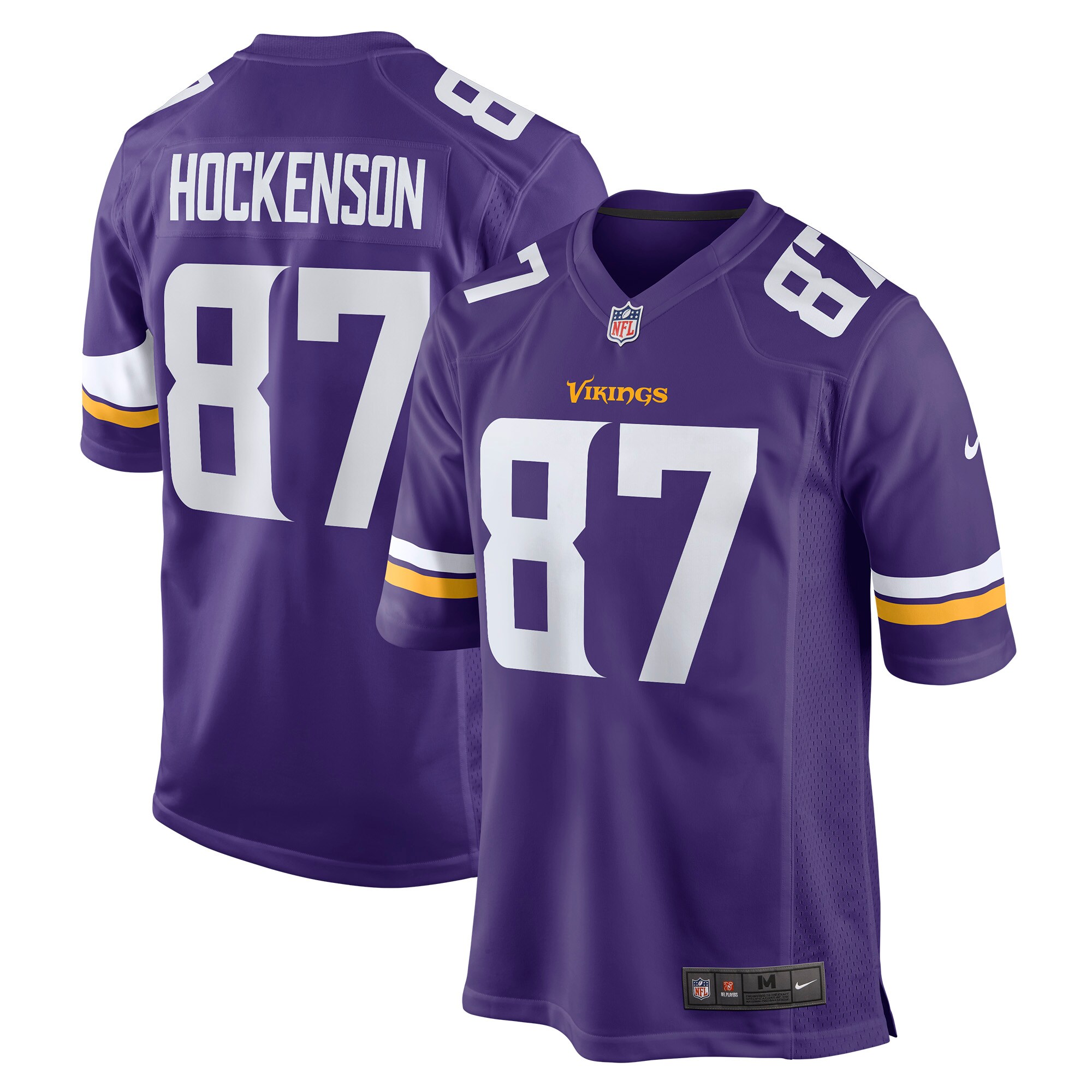 T.J. Hockenson Minnesota Vikings Nike Game Player Jersey – Purple