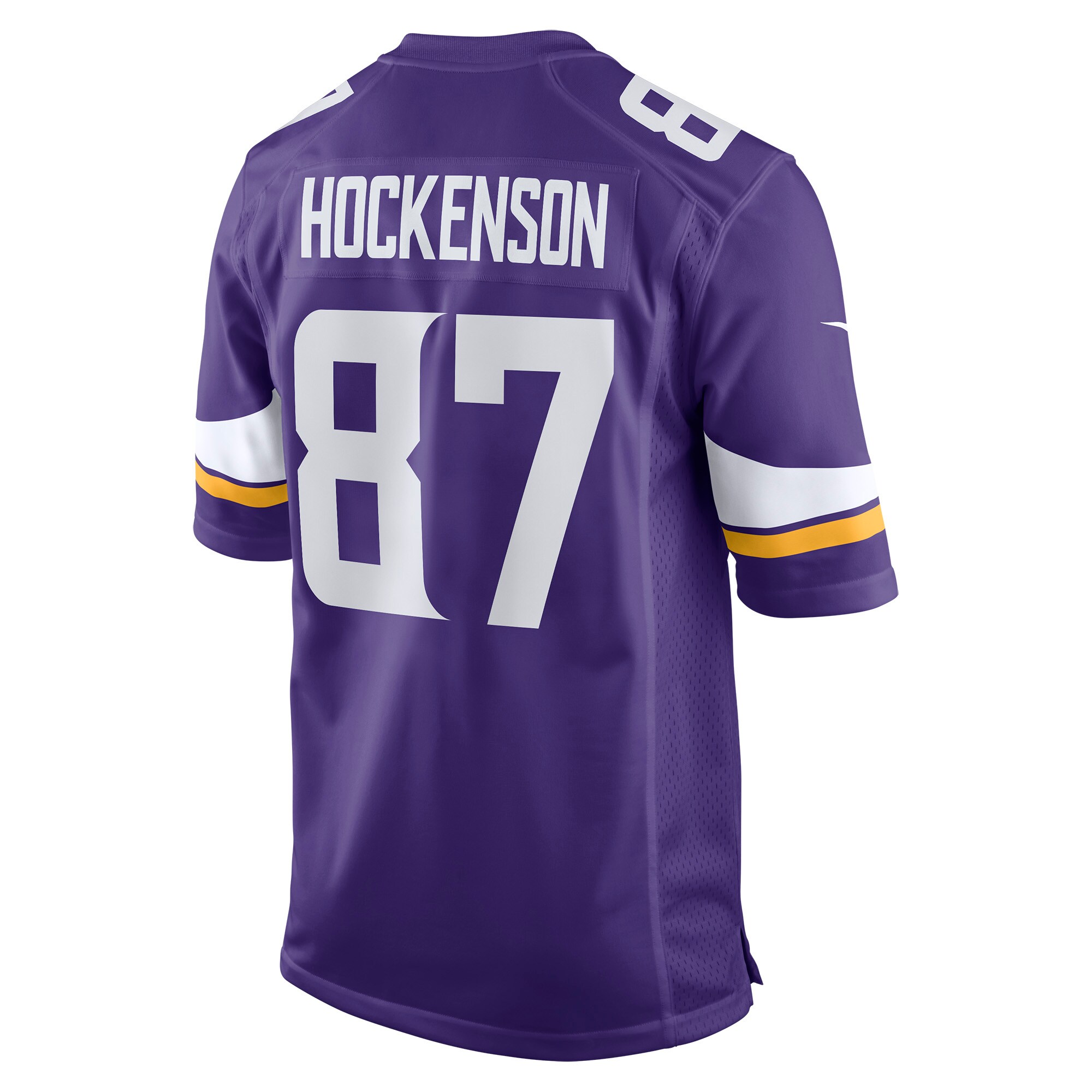 T.J. Hockenson Minnesota Vikings Nike Game Player Jersey – Purple - Image 3