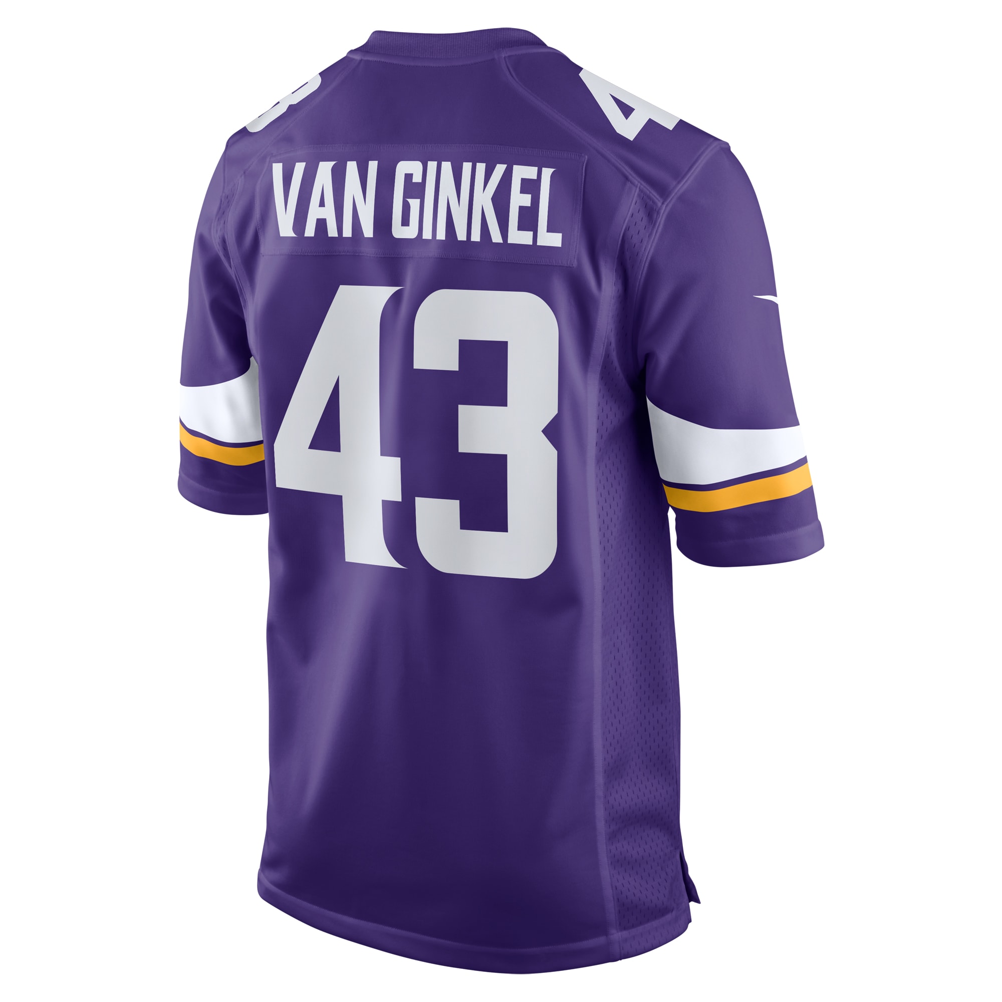 Andrew Van Ginkel Minnesota Vikings Nike Team Game Jersey – Purple - Image 3