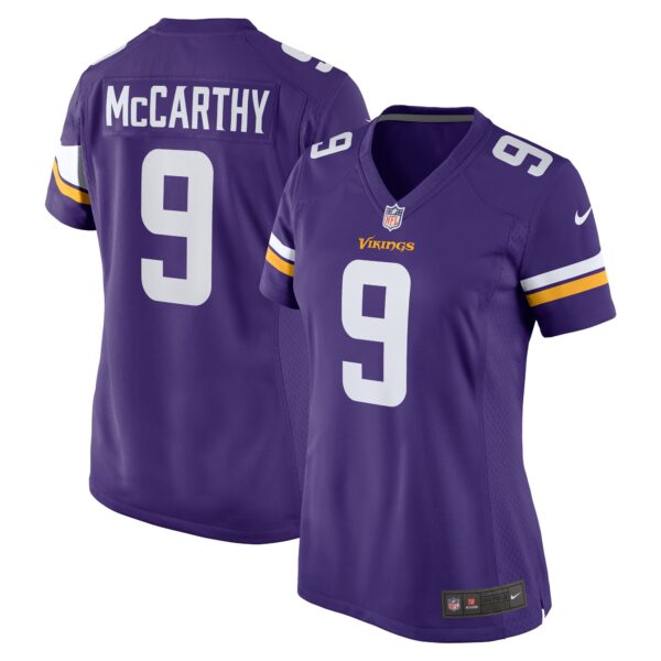 J.J. McCarthy Minnesota Vikings Nike Women’s 2024 NFL Draft First Round Pick Player Game Jersey – Purple