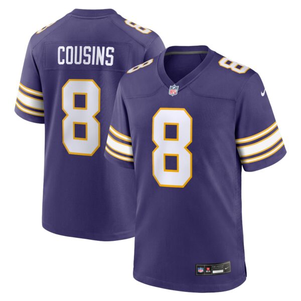 Kirk Cousins Minnesota Vikings Nike Classic Player Game Jersey – Purple