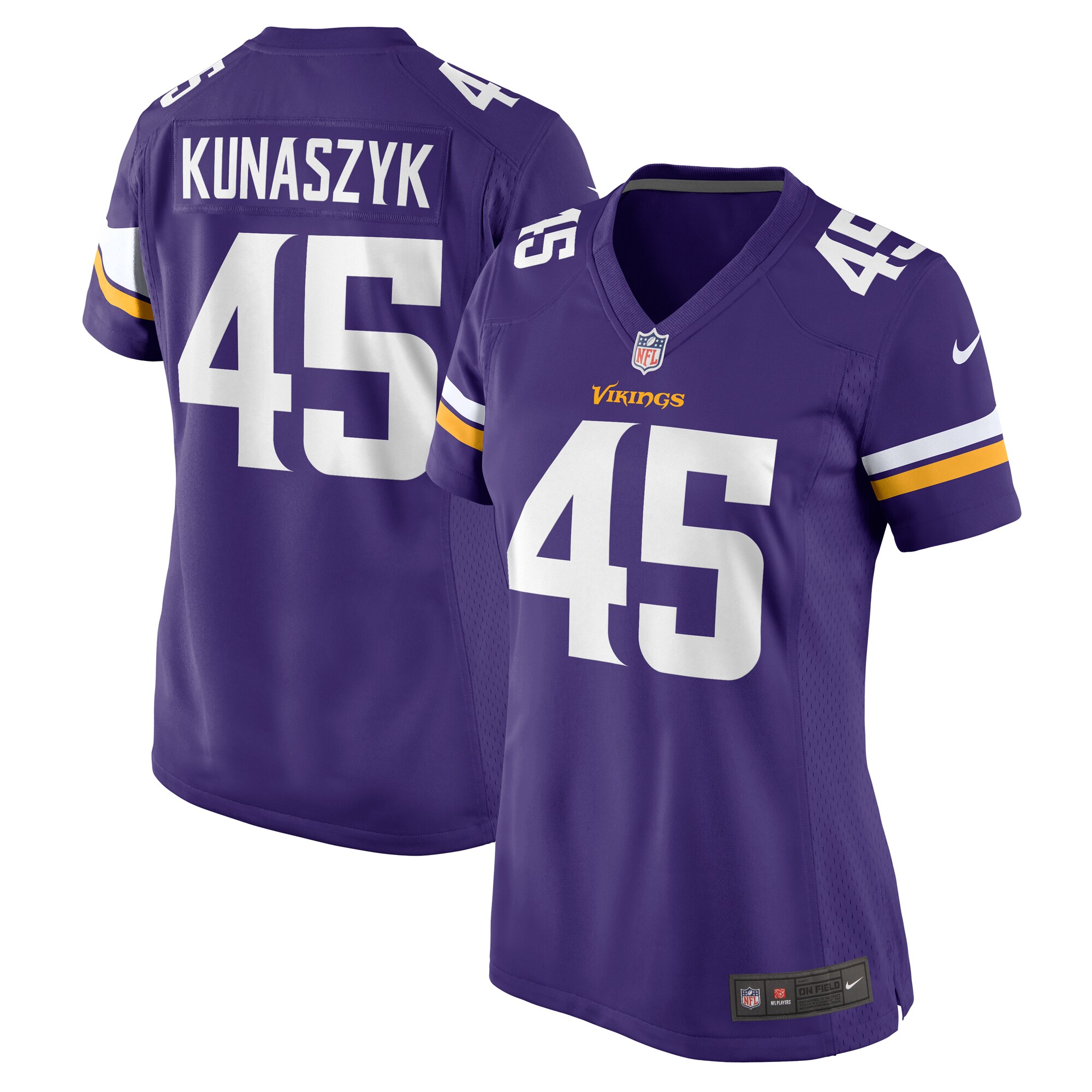 Jordan Kunaszyk Minnesota Vikings Nike Women’s Game Jersey – Purple
