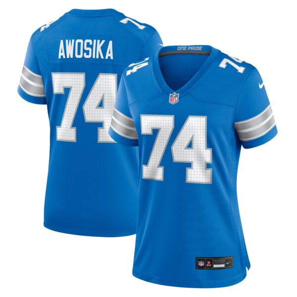 Kayode Awosika Detroit Lions Nike Women’s Team Game Jersey – Blue