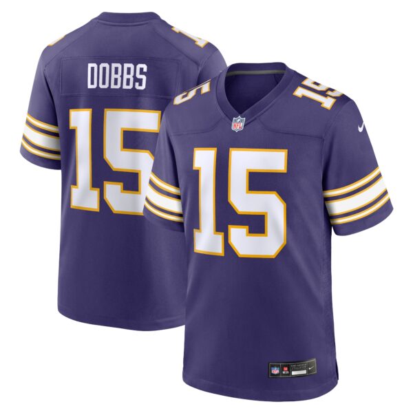 Joshua Dobbs Minnesota Vikings Nike Alternate Game Jersey – Purple