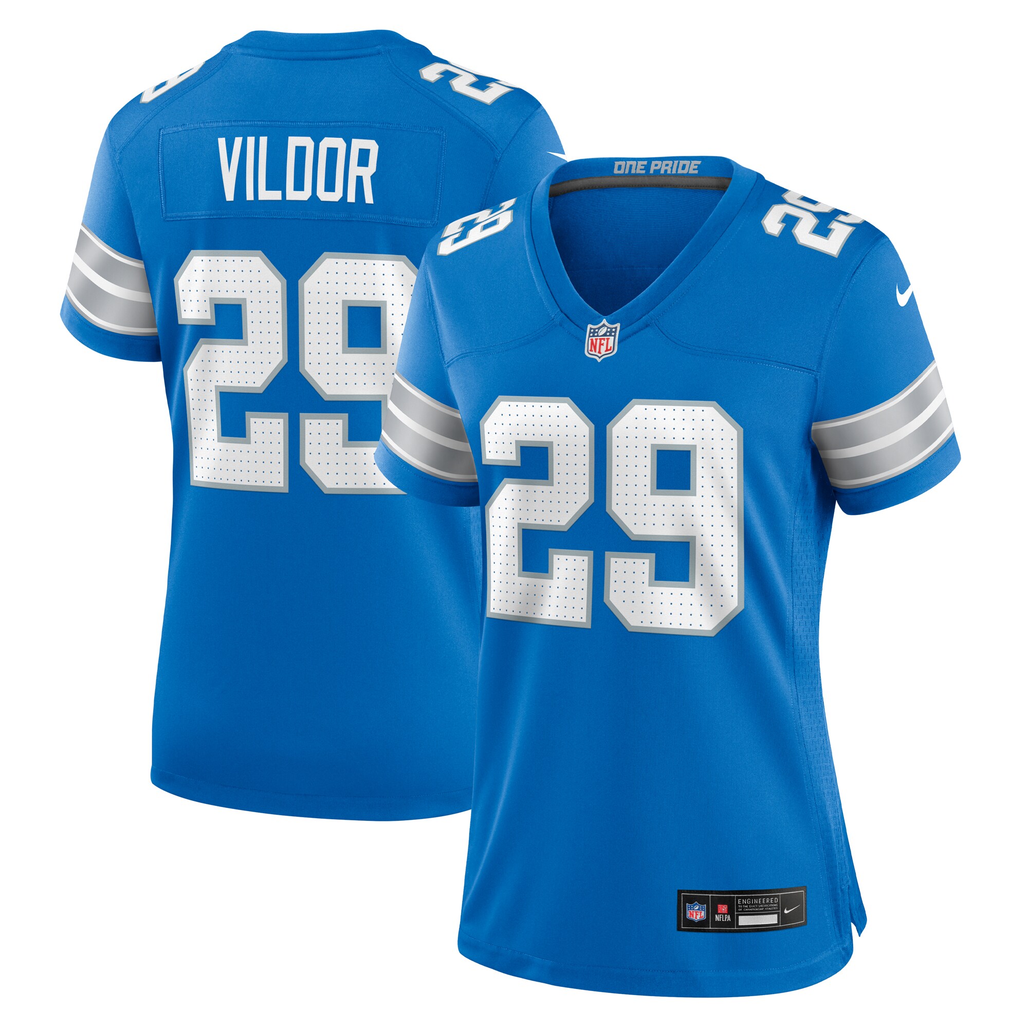 Kindle Vildor Detroit Lions Nike Women’s Team Game Jersey – Blue