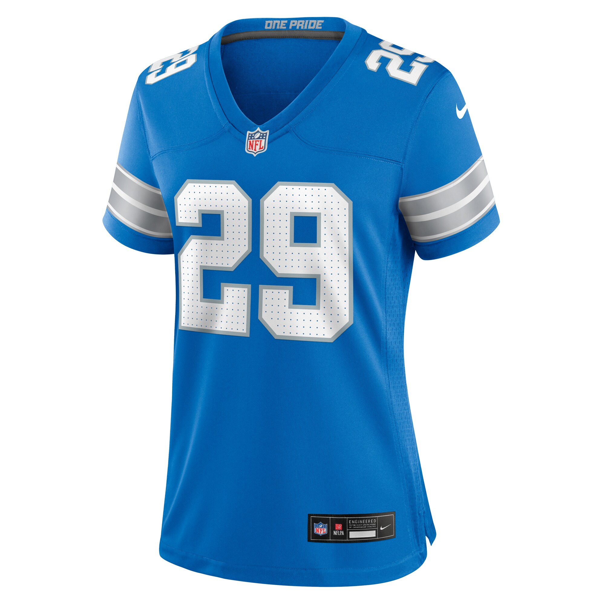 Kindle Vildor Detroit Lions Nike Women’s Team Game Jersey – Blue - Image 2