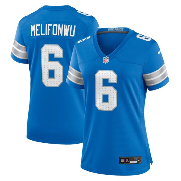 Ifeatu Melifonwu Detroit Lions Nike Women’s Team Game Jersey – Blue