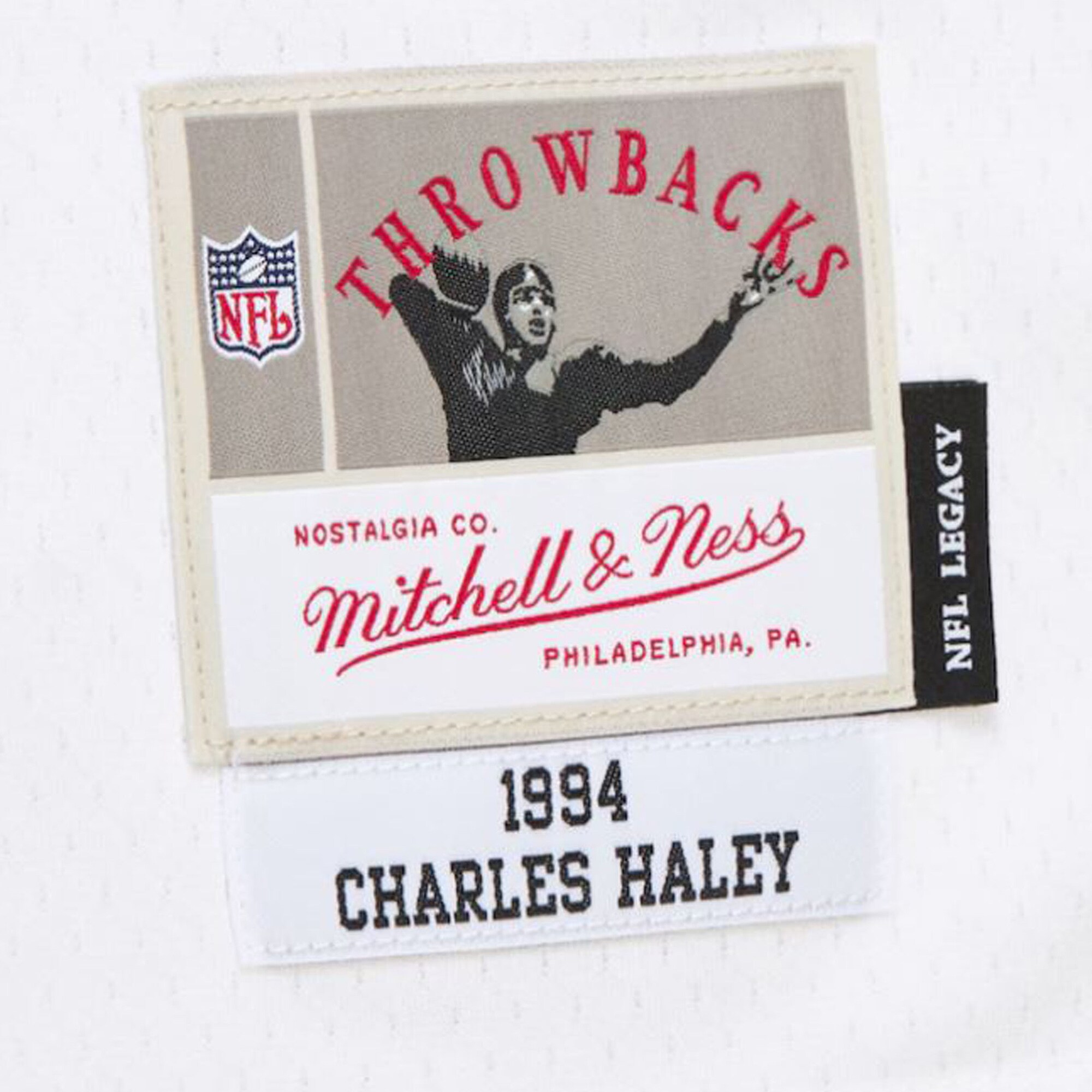 Charles Haley Dallas Cowboys Mitchell & Ness 1994 Alternate Legacy Jersey – White - Image 2