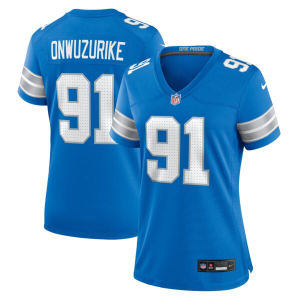 Levi Onwuzurike Detroit Lions Nike Women’s Team Game Jersey – Blue