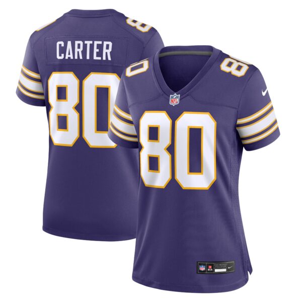 Cris Carter Minnesota Vikings Nike Women’s Classic Retired Player Game Jersey – Purple