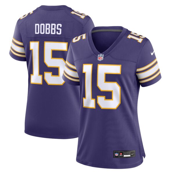 Joshua Dobbs Minnesota Vikings Nike Women’s Alternate Game Jersey – Purple