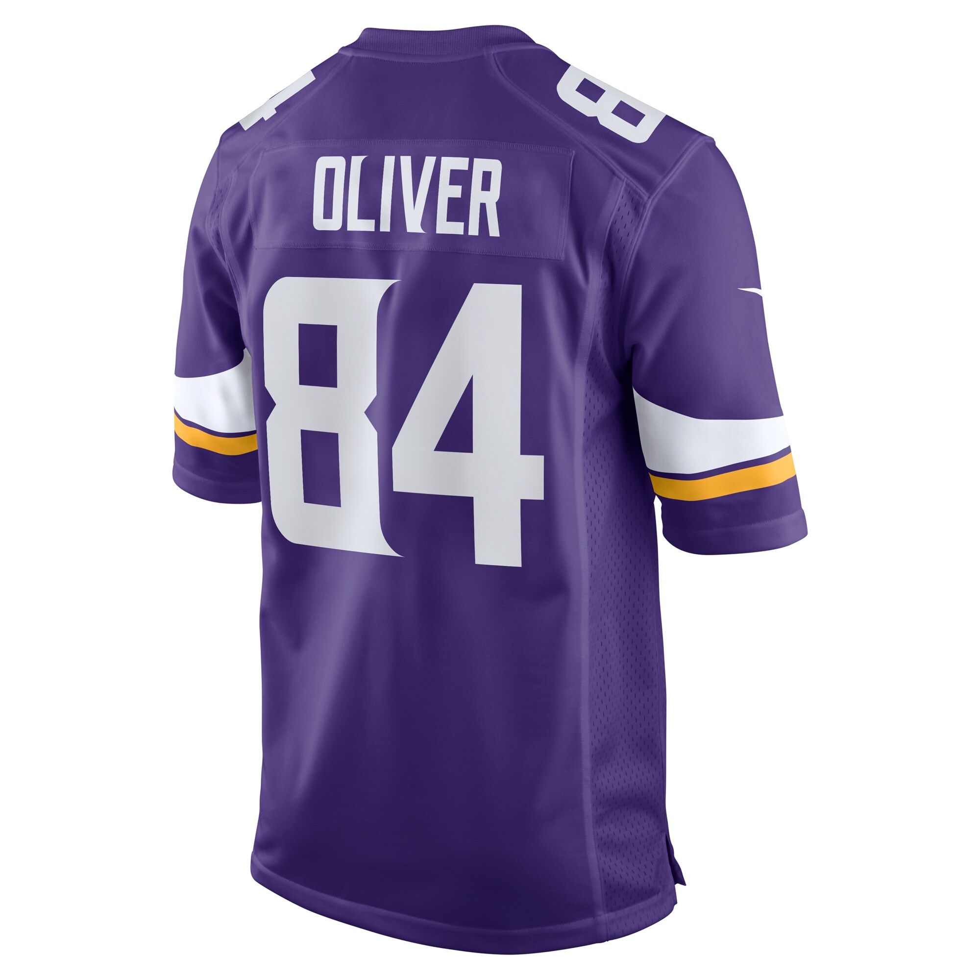 Josh Oliver Minnesota Vikings Nike Game Player Jersey – Purple - Image 2