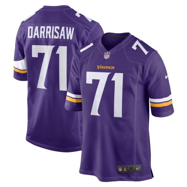 Christian Darrisaw Minnesota Vikings Nike Game Jersey – Purple