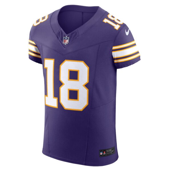 Justin Jefferson Minnesota Vikings Nike Alternate Vapor F.U.S.E. Elite Jersey – Purple