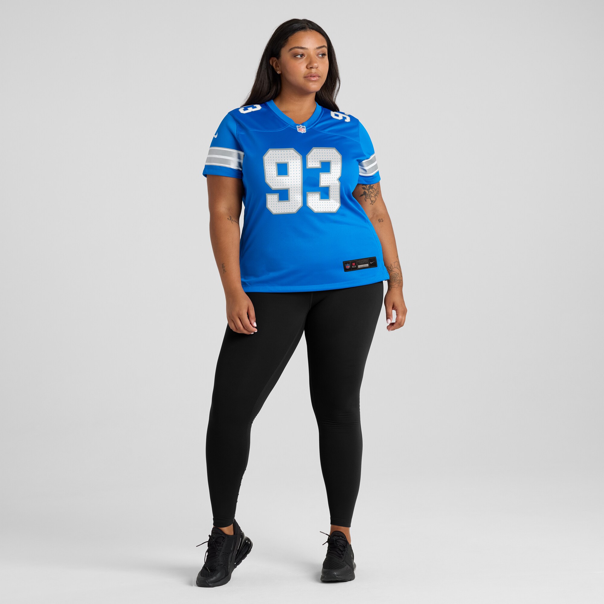Josh Paschal Detroit Lions Nike Women’s Team Game Jersey – Blue - Image 2