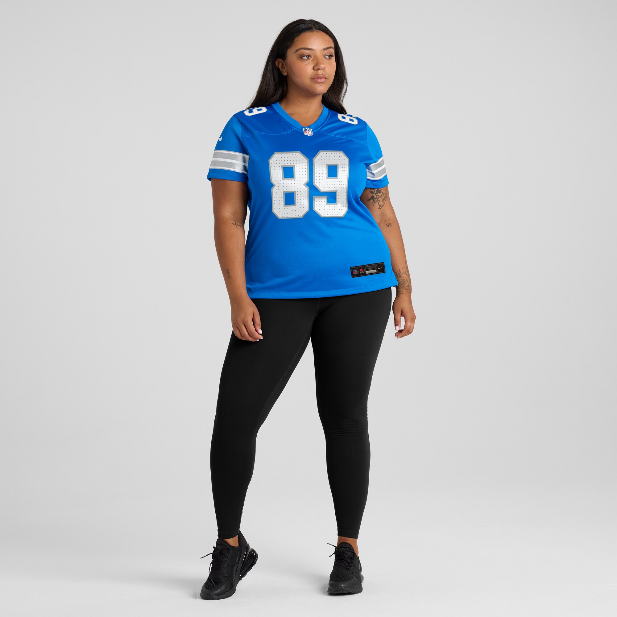 Brock Wright Detroit Lions Nike Women’s Team Game Jersey – Blue - Image 2