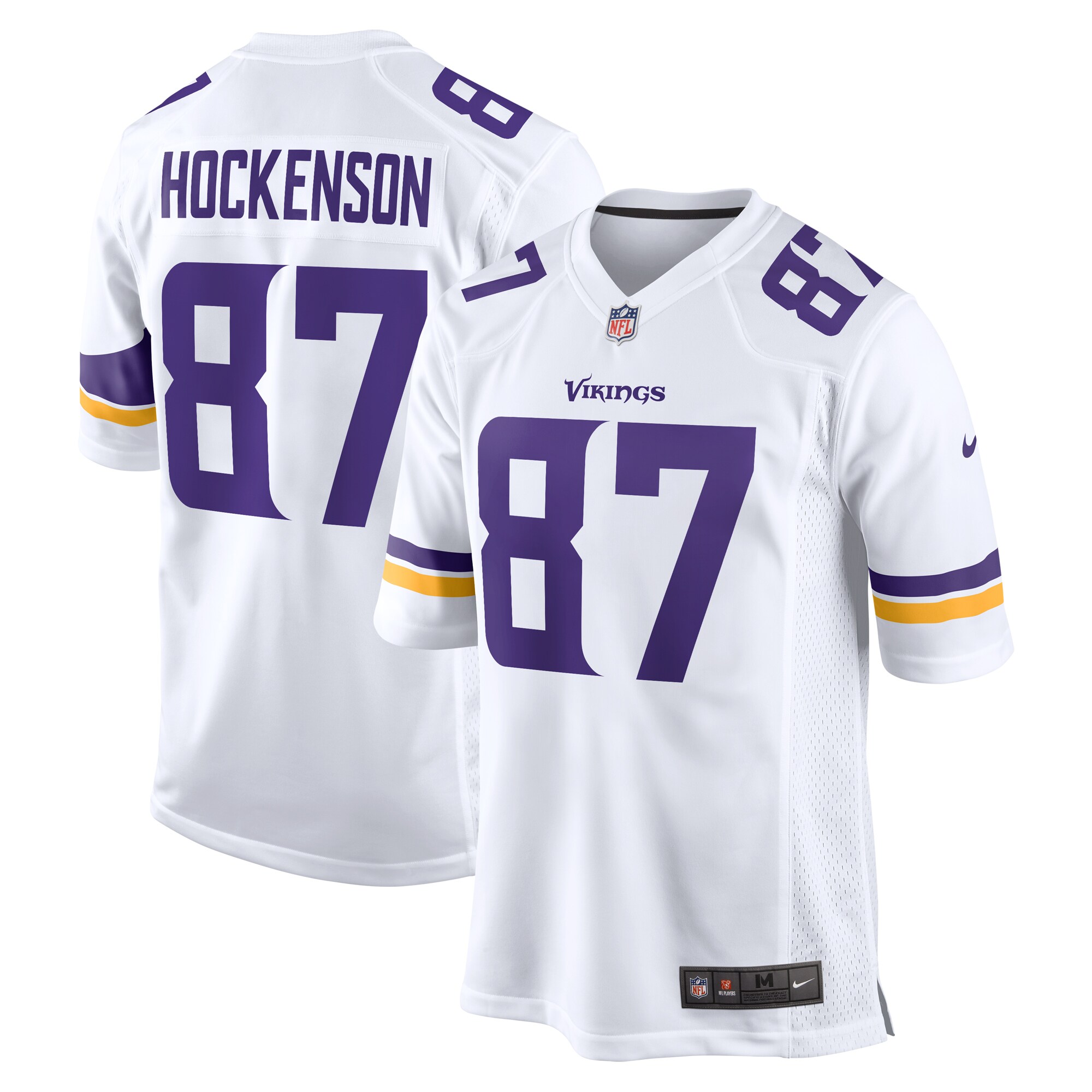 T.J. Hockenson Minnesota Vikings Nike Game Player Jersey – White