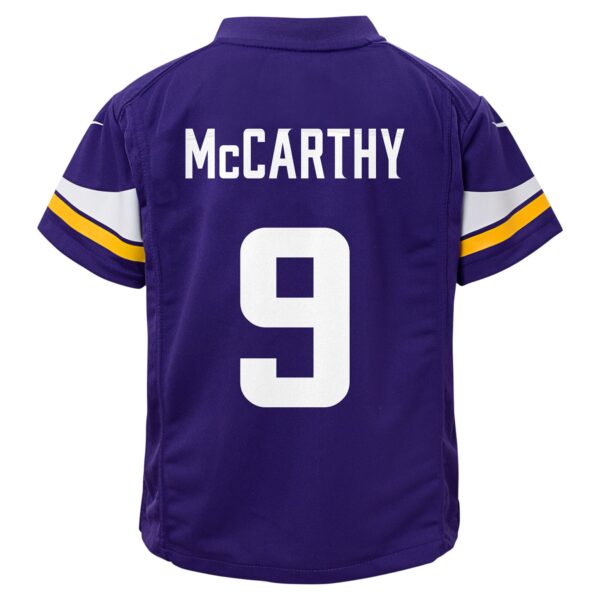 J.J. McCarthy Minnesota Vikings Nike Toddler Game Jersey – Purple