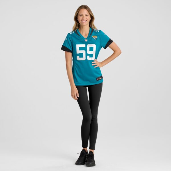 Myles Cole Jacksonville Jaguars Nike Women’s Game Jersey – Teal