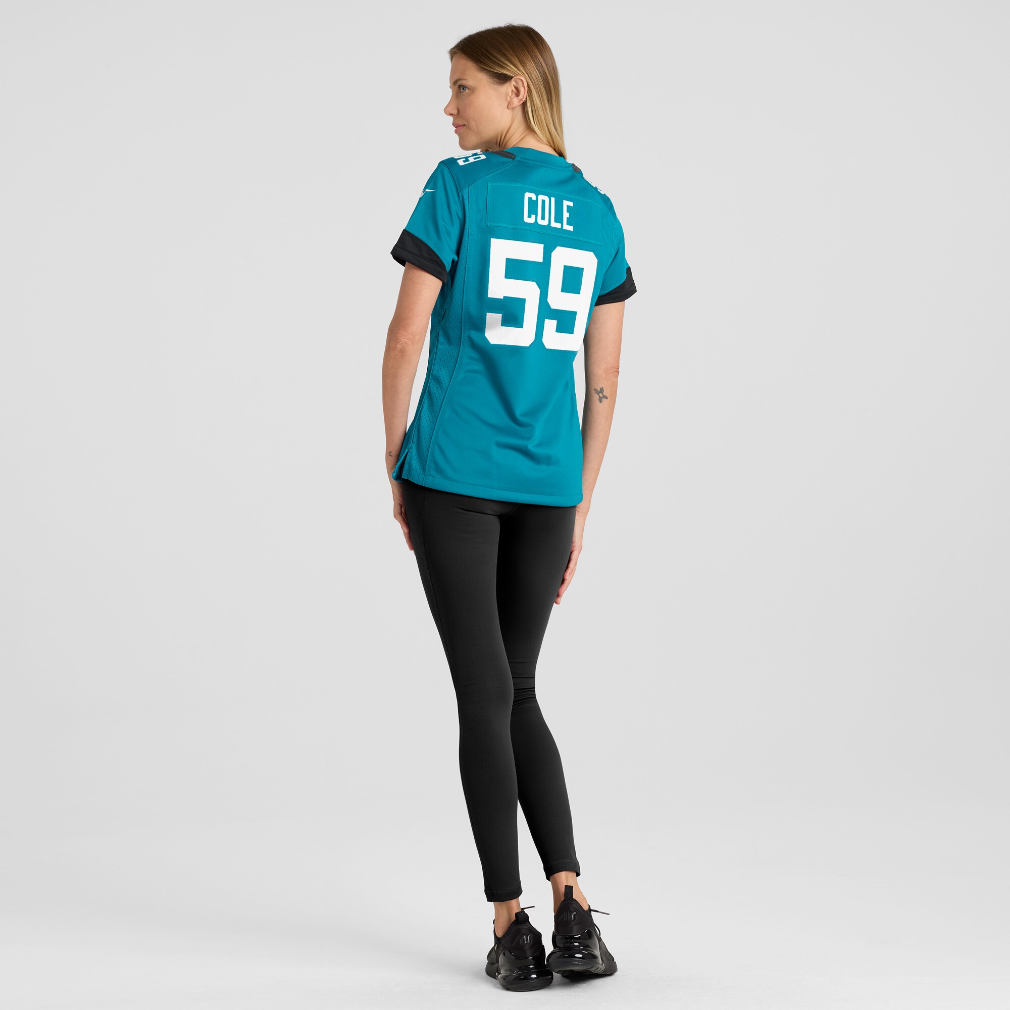 Myles Cole Jacksonville Jaguars Nike Women’s Game Jersey – Teal - Image 2