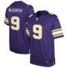 J.J. McCarthy Minnesota Vikings Nike Youth Classic Alternate Player Game Jersey – Purple