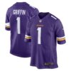 Shaquill Griffin Minnesota Vikings Nike Team Game Jersey – Purple