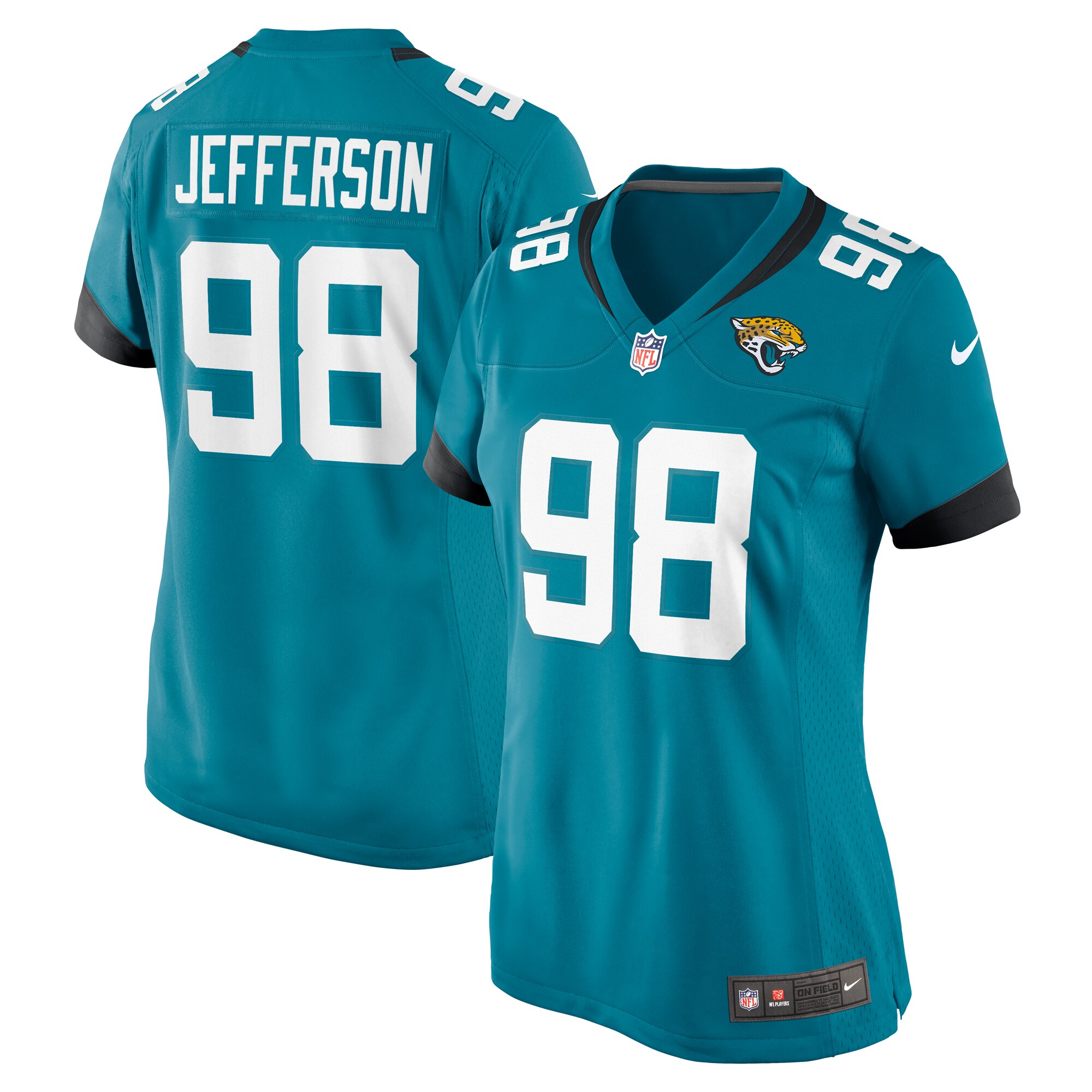 Jordan Jefferson Jacksonville Jaguars Nike Women’s Game Jersey – Teal
