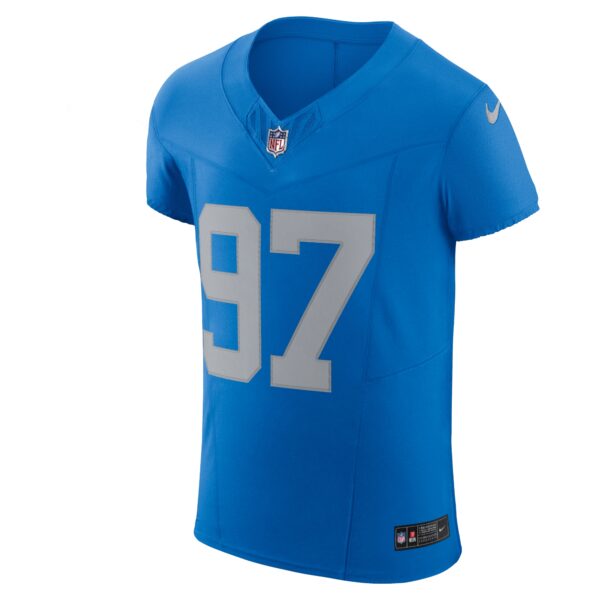 Aidan Hutchinson Detroit Lions Nike Alternate Vapor F.U.S.E. Elite Jersey – Blue